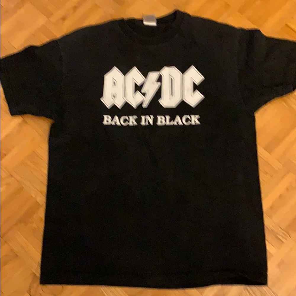 Black vintage AC/DC T-shirt